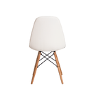 Kit 2 Cadeiras Eiffel Botonê Eames DSW Branca Base Madeira