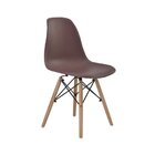 Kit 2 Cadeiras Eiffel Pp Base Madeira  Café
