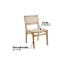 Kit 2 Cadeiras Elegance Em Madeira Tauari - Amêndoa/areia
