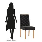 Kit 2 Cadeiras Elegance Espaldar Mel Lm Vel Preto Mel/preto