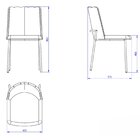 Kit 2 Cadeiras Elis Com Pés Em Aço Carbono E Pintura Metaliza