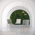 Kit 2 Cadeiras Elis Com Pés Em Aço Carbono E Pintura Metaliza