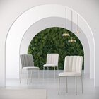 Kit 2 Cadeiras Elis Com Pés Em Aço Carbono E Pintura Metaliza