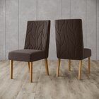 Kit 2 Cadeiras Eloá Nature/marrom Expresso