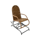 Kit 2 Cadeiras Em Junco De Balanço Infantil Varanda/area Argi