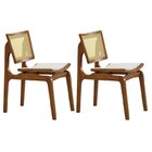 Kit 2 Cadeiras Em Madeira Maciça Veronica Champagne