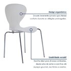 Kit 2 Cadeiras Empilháveis Base Aço Tubular Flash Cromado/bra