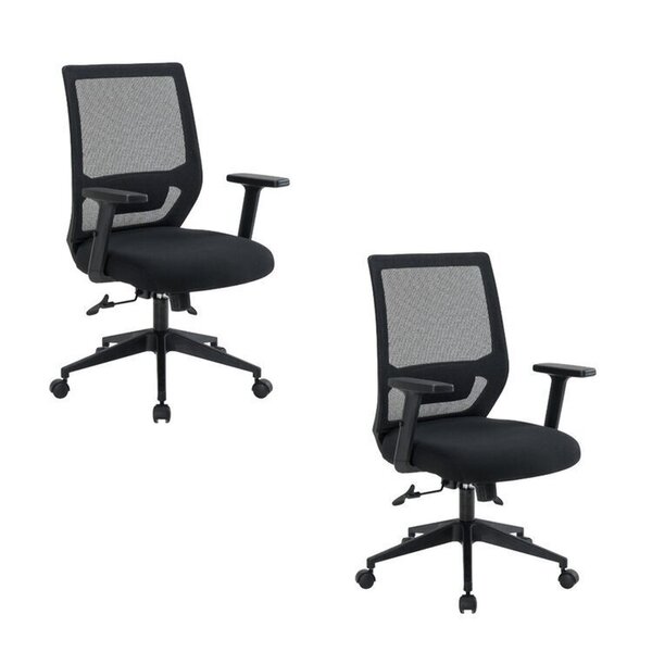 Kit 2 Cadeiras Escritório Diretor Ergonômica Nr17 Genebra Pre