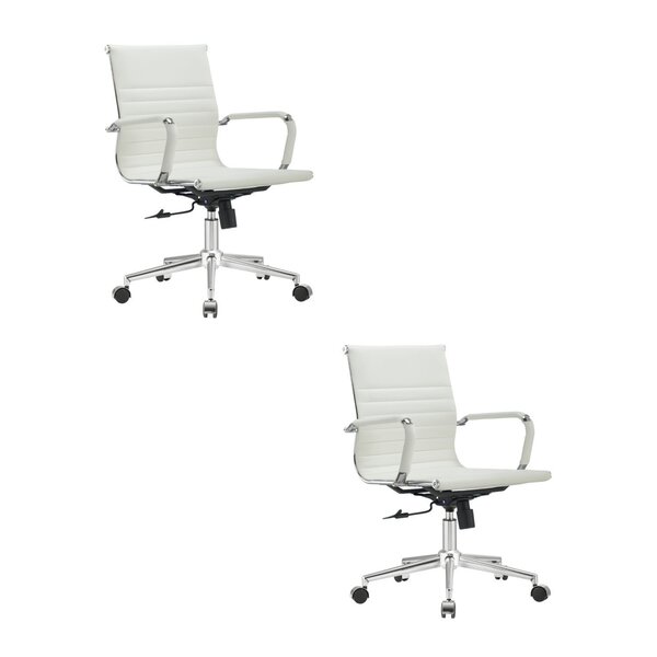 Kit 2 Cadeiras Escritório Diretor Esteirinha Corino Manhattan