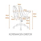 Kit 2 Cadeiras Escritório Diretor Giratória Corino Kopenhagen