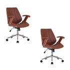 Kit 2 Cadeiras Escritório Diretor Giratória Corino Kopenhagen