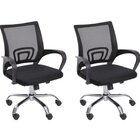 Kit 2 Cadeiras Escritório Diretor Tela Mesh Com Relax Tok 331
