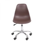 Kit 2 Cadeiras Escritório Eames Giratória Com Rodízio Dkr Café