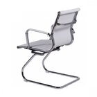 Kit 2 Cadeiras Escritório Interlocutor Fixa Esteirinha Corino