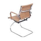 Kit 2 Cadeiras Escritório Interlocutor Fixa Esteirinha Corino