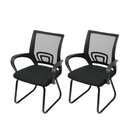 Kit 2 Cadeiras Escritório Interlocutor Fixa Tela Mesh Tok 331