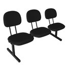 Kit 2 Cadeiras Escritório Longarinas De 3 Lugares Ecoflex