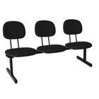 Kit 2 Cadeiras Escritório Longarinas De 3 Lugares Ecoflex