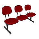 Kit 2 Cadeiras Escritório Longarinas De 3 Lugares Ecoflex