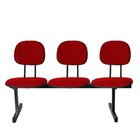 Kit 2 Cadeiras Escritório Longarinas De 3 Lugares Ecoflex