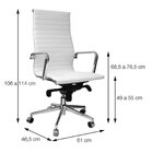 Kit 2 Cadeiras Escritório Presidente Esteirinha Rodízio Relax