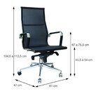 Kit 2 Cadeiras Escritorio Presidente Esteirinha Tela Mesh 330