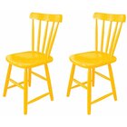 Kit 2 Cadeiras Espanha  Amarelo