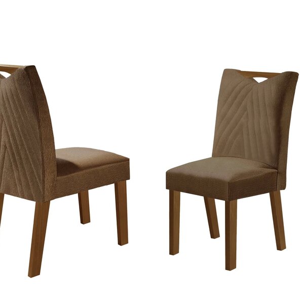 Kit 2 Cadeiras Esparta Espresso Móveis Castanho/pena Caramelo