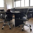 Kit 2 Cadeiras Esteirinha Diretor Giratória Couro Ecológico P