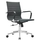 Kit 2 Cadeiras Esteirinha Diretor Giratória Couro Ecológico P