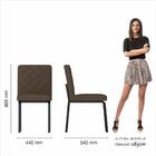 Kit 2 Cadeiras Estilo Industrial Véria Preto/marrom - Móveis