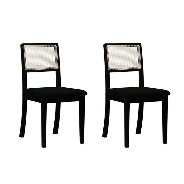 Kit 2 Cadeiras Estofada Veludo Encosto Em Tela Sextavada Rubi