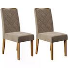 Kit 2 Cadeiras Estofadas 20147 Dj Moveis