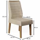 Kit 2 Cadeiras Estofadas 21185 Dj Moveis