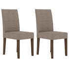 Kit 2 Cadeiras Estofadas 40003 Suede Pln