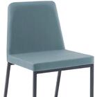 Kit 2 Cadeiras Estofadas Base Aço Preto F37 Dmobiliario