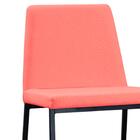 Kit 2 Cadeiras Estofadas Base Em Aço F37 Linho Dmobiliario