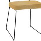 Kit 2 Cadeiras Estofadas Base Em Aço F53 Linho Dmobiliario