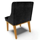 Kit 2 Cadeiras Estofadas Base Fixa De Madeira Castanho Lia Si