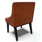 Kit 2 Cadeiras Estofadas Base Fixa De Madeira Preto Lia Sinté