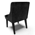 Kit 2 Cadeiras Estofadas Base Fixa De Madeira Preto Lia Sinté