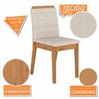 Kit 2 Cadeiras Estofadas Cairo Cinamomo/bege - Móveis Arapong