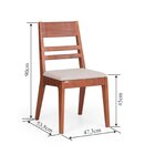 Kit 2 Cadeiras Estofadas Craft Garapa/bege