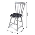 Kit 2 Cadeiras Estofadas Dalas Branco