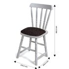 Kit 2 Cadeiras Estofadas Dalas Branco