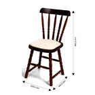 Kit 2 Cadeiras Estofadas Dalas Imbuia