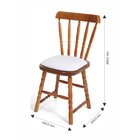 Kit 2 Cadeiras Estofadas Dalas Mel Brilho