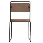 Kit 2 Cadeiras Estofadas Elis F02 Linho 766 Marrom - Mpozenato