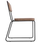 Kit 2 Cadeiras Estofadas Elis F02 Linho 766 Marrom - Mpozenato