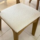 Kit 2 Cadeiras Estofadas Encosto Telado Estrutura 100% Mdf Bo